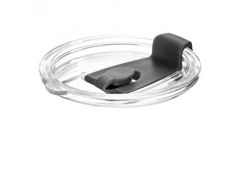 Крышка пластиковая к стакану стеклянному Mango, черная