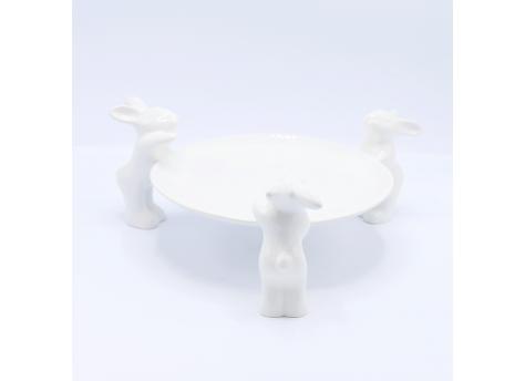 Тарелочка для сладостей "Воришки" (NEW), 23.5 см, Белый