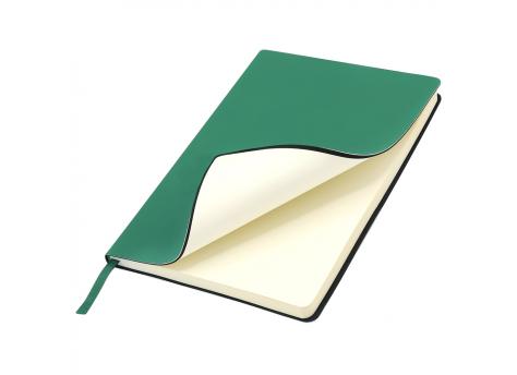 Ежедневник A5 недатированный Simflex в мягком переплёте, зелёный