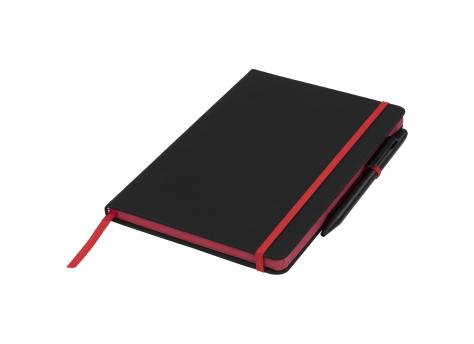 Блокнот Noir Edge, однотонный черный / красный NTEU15-328951