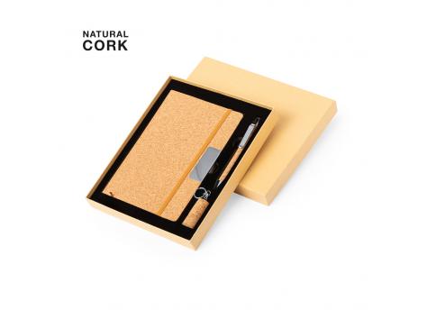 Набор из блокнота и шариковой ручки из пробки NTEU10-535680