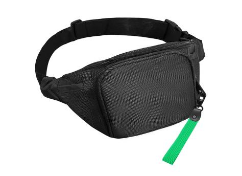 Поясная сумка SPLIT TO GO, Чёрный/Зелёный
