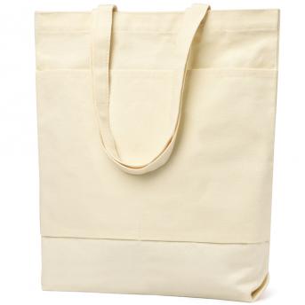 Сумка для покупок JETTA 325 г/м² с шильдом - поезд, натуральный