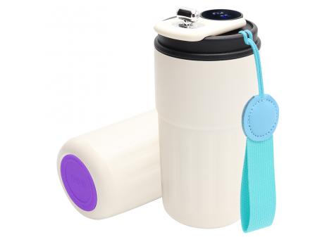 Термокружка Ashly To Go, белая/бирюзовая/фиолетовая