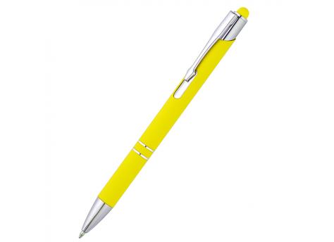 Ручка металлическая Ingrid софт-тач, жёлтая