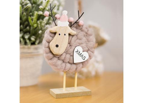 Новогоднее украшение рождественские олени Магиш, бежевый
