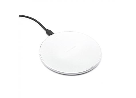 Беспроводное зарядное устройство Flappy, белый с лого