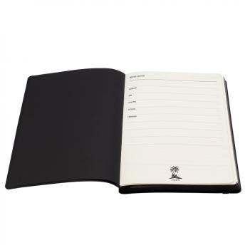 Ежедневник A5 недатированный Dante в мягком переплёте софт-тач, чёрный