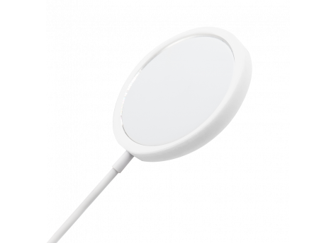 Беспроводное магнитное зарядное устройство Fomax 15W To Go, белый/белый