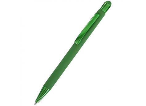 Ручка металлическая Elysia софт-тач, зеленый