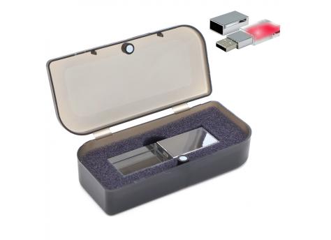 Флешка Moon 16 Гб в футляре, красный