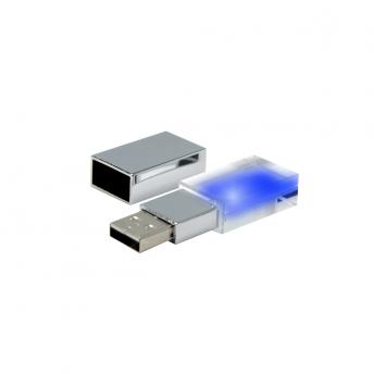 Флешка Moon 16 Гб в футляре, синий