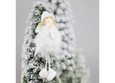 Новогоднее украшение рождественский ангел Брайтенс, белый