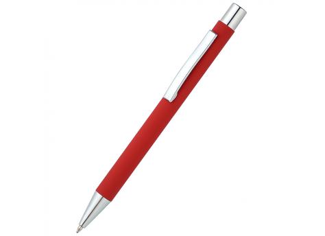 Ручка металлическая Rebecca софт-тач, светло-красная