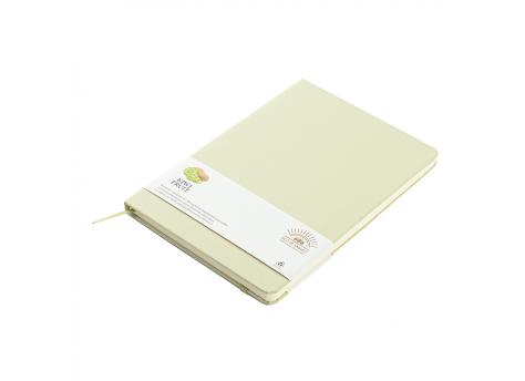 Блокнот из растительного сырья Tutti Frutti в твёрдом переплёте, киви