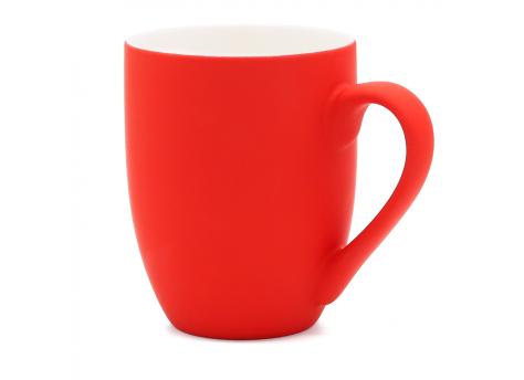 Кружка Elegante, софт-тач, 350мл, красная