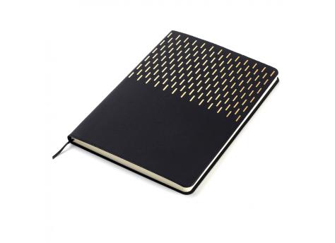 Ежедневник A5 недатированный Esmeralda в мягком переплёте, чёрный с золотистым