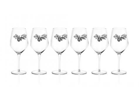 Комплект бокалов для красного вина 6 шт  UVA BLACK в подарочной упаковке