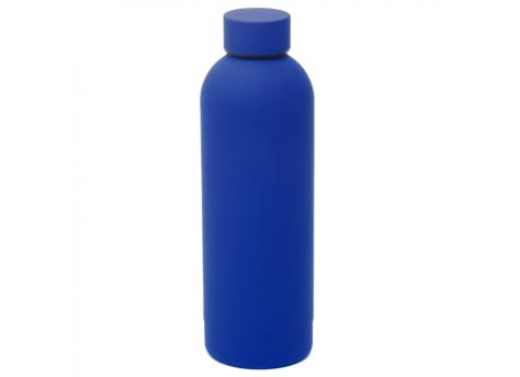 Термобутылка Perfecto софт-тач, синий