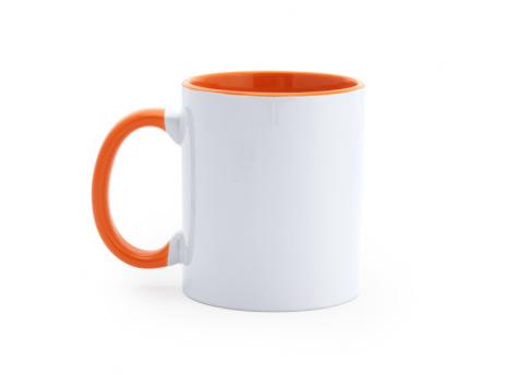 MANGO кружка WHITE/ORANGE NTEU38-519830