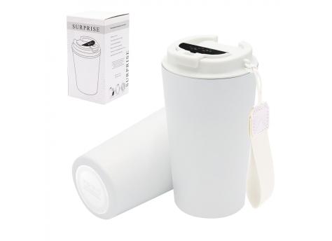 Термокружка Surprise To Go с индикатором, белая
