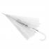 Зонт-трость Klar с прозрачным куполом, белый