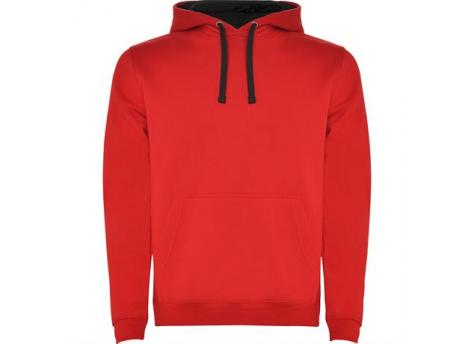 Толстовка URBAN мужская, КРАСНЫЙ/ЧЕРНЫЙ M