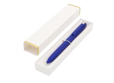 Ручка Espada в коробке Cradle белой с позолотой, синяя