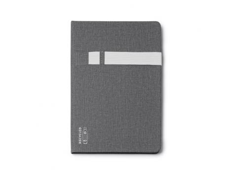 Блокнот A5 SIKAS в твёрдом переплёте, СЕРО-БЕЛЫЙ