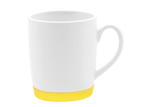 Кружка Make Me To Go, белая/жёлтая