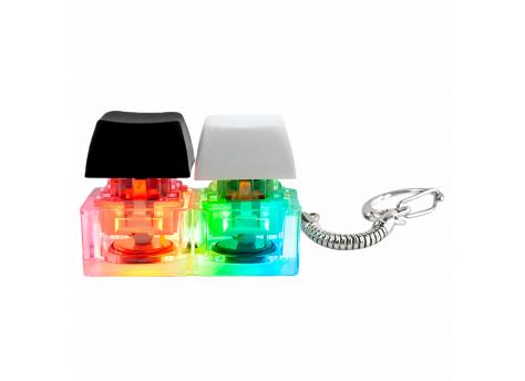Брелок KeyDuo с LED подсветкой (фонарик), чёрно-белый