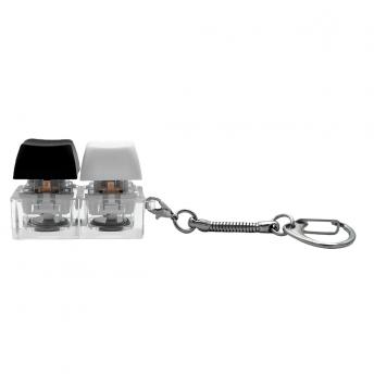 Брелок KeyDuo с LED подсветкой (фонарик), чёрно-белый