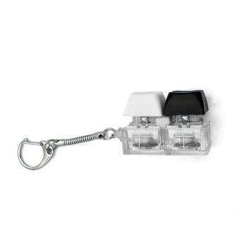 Брелок KeyDuo с LED подсветкой (фонарик), чёрно-белый