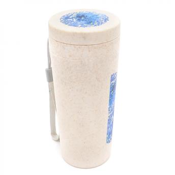 Термостакан с двойной стенкой Tender из пшеничного волокна, бежевый