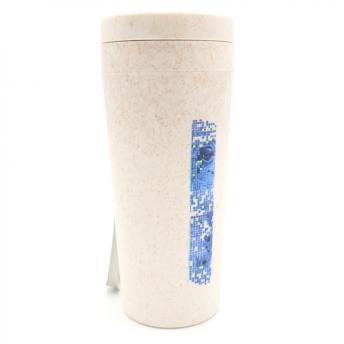Термостакан с двойной стенкой Tender из пшеничного волокна, бежевый