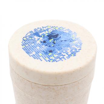 Термостакан с двойной стенкой Tender из пшеничного волокна, бежевый