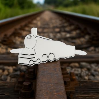 Шильд металлический - поезд