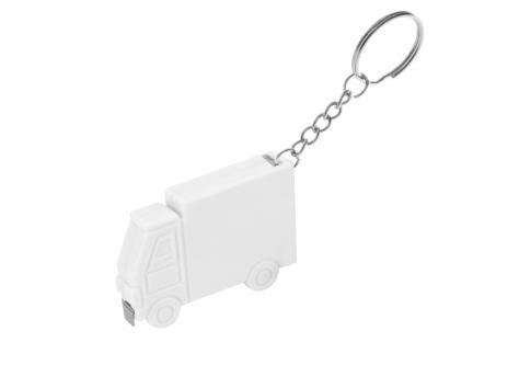 Брелок-рулетка Грузовик, 1 метр, белый
