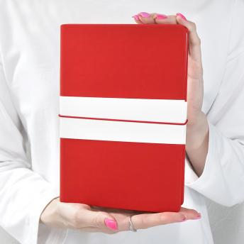 Блокнот A5 Veles в твёрдом переплёте, красный