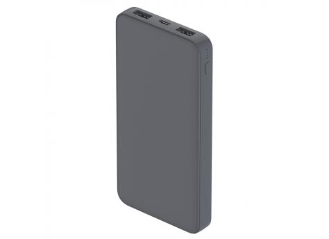Внешний аккумулятор Polus, 10000 Mah, софт-тач покрытие, серый
