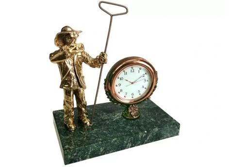 Настольный прибор "Металлург", золотистый/зеленый