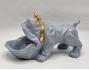 Статуэтка хранитель Бульдог, серый