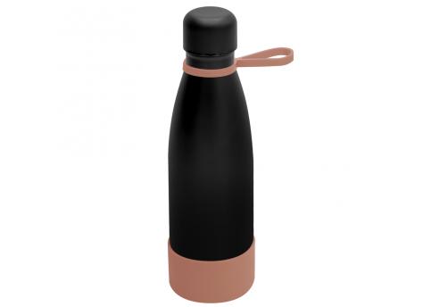 Термобутылка герметичная вакуумная Olivia To Go, чёрный/мокко