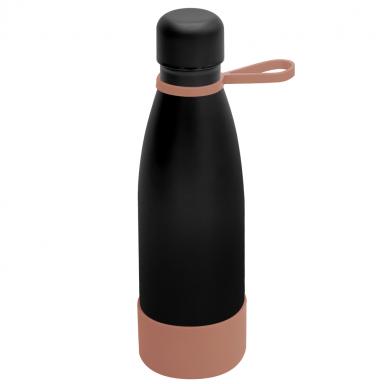 Термобутылка герметичная вакуумная Olivia To Go, чёрный/мокко