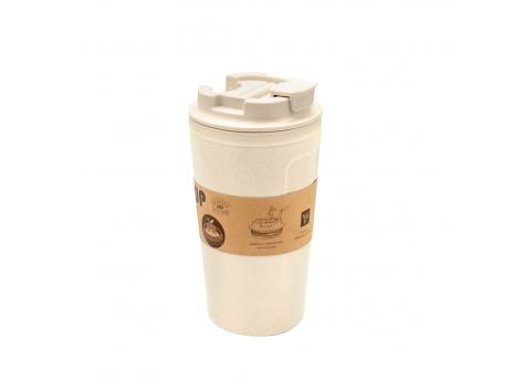 Бутылка для воды Eco water из бамбукового волокна , бежевая