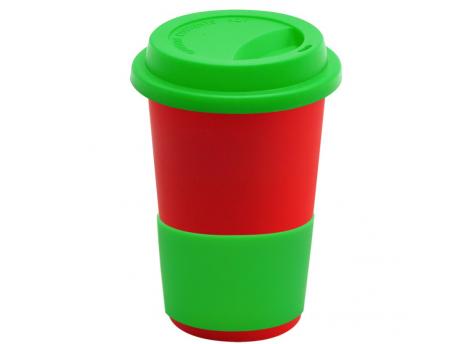 Кружка Magic To Go, красный/зелёный