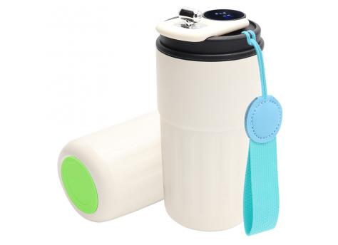 Термокружка Ashly To Go, белая/бирюзовая/светло-зелёная