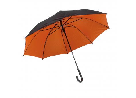 Автоматический зонт DOUBLY, черный, оранжевый NTEU7-95104