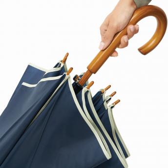 Автоматический деревянный зонт WALTZ, бежевый, темно-синий NTEU7-95106