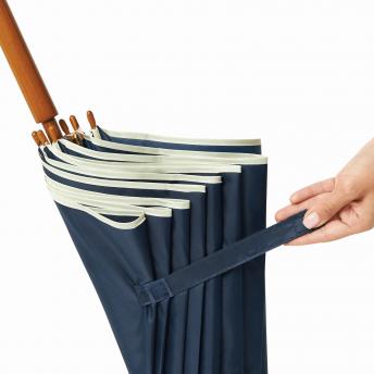 Автоматический деревянный зонт WALTZ, бежевый, темно-синий NTEU7-95106